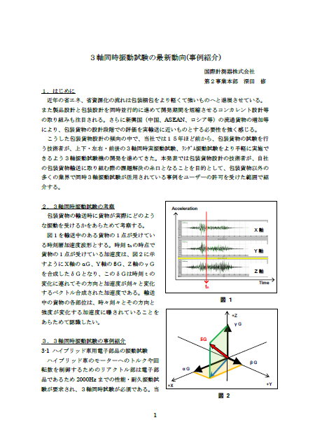 3軸同時振動試験の最新動向(事例紹介)