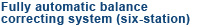 Fully automatic balance correcting system (six-station)