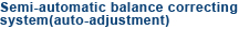 Semi-automatic balance correcting system(auto-adjustment)