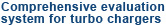 Comprehensive evaluation system for turbo chargers